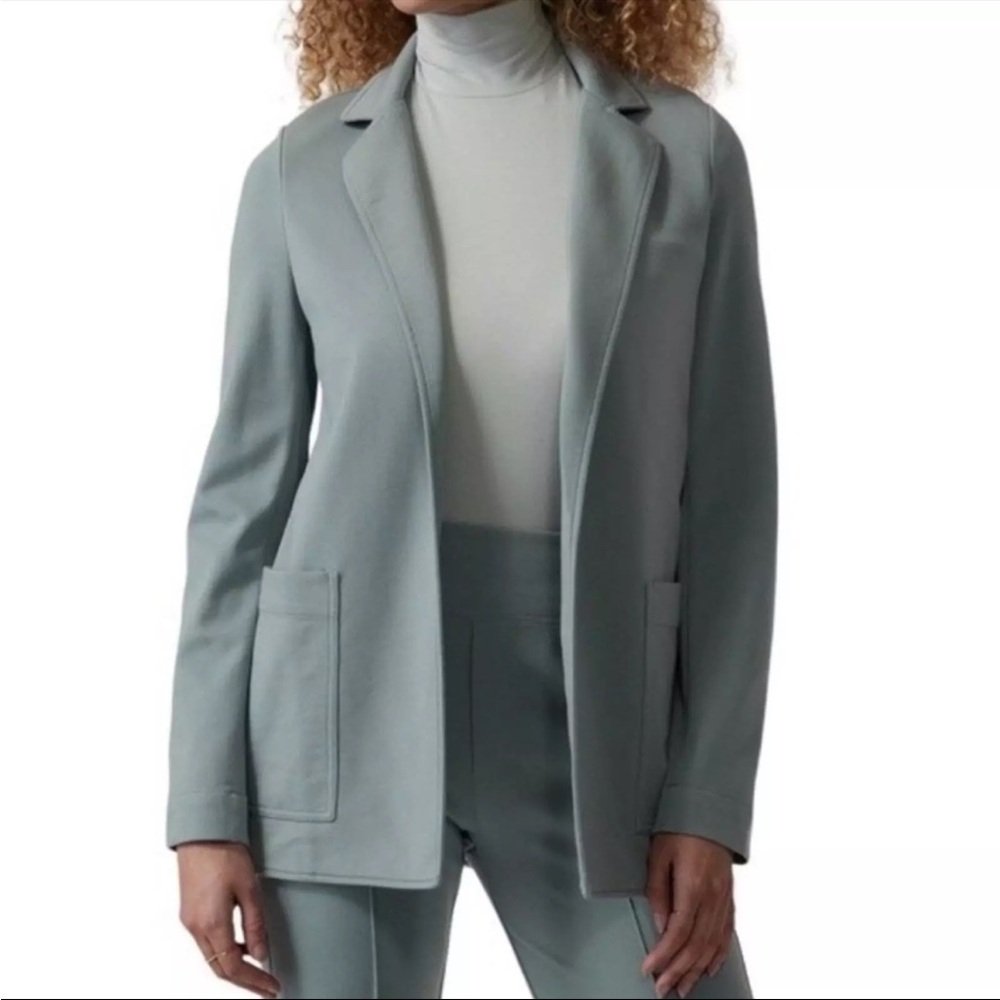 Athleta Eastbound Women's Blue Ponte Blazer Size 6